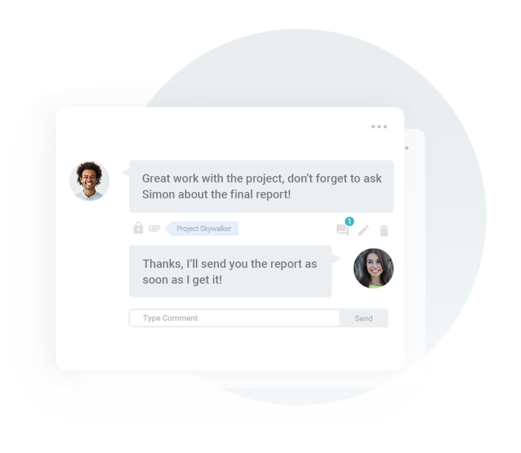Instant feedback with visibility controls and tags to keep things organized