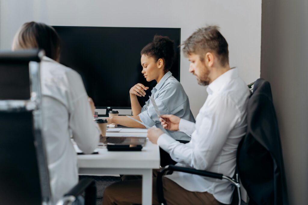 Business People Meting in the Conference Room