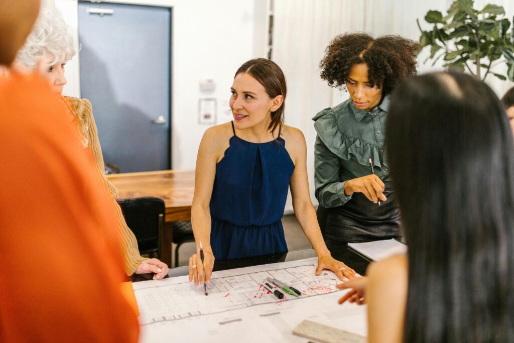 Women in a Business Meeting